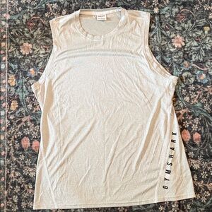 Gymshark Light Gray Sleeveless Tank